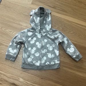 Gap Kids Disney Mickey Mouse Zipped Up Hoodie. Size 4T. Like new condition.